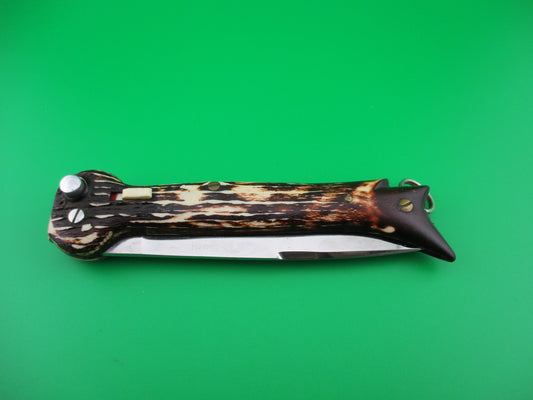 z Brevete SMASH INOX 25cm French Faux stag hoof knife switchblade