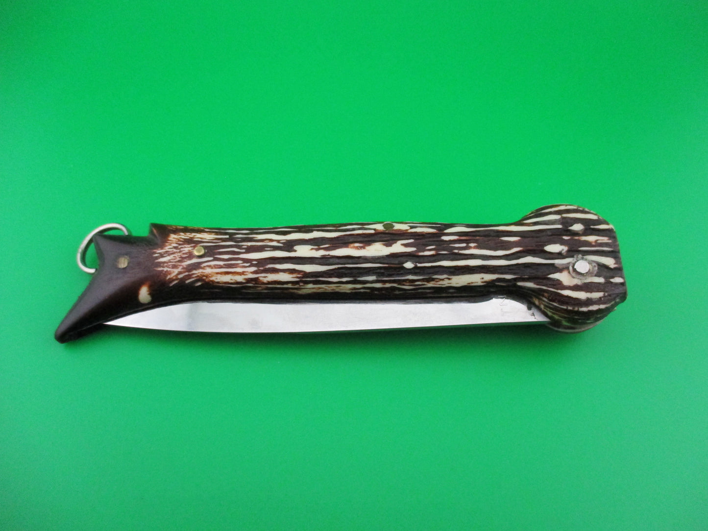 z Brevete SMASH INOX 25cm French Faux stag hoof knife switchblade