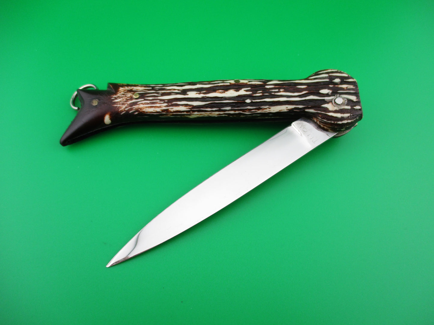 z Brevete SMASH INOX 25cm French Faux stag hoof knife switchblade