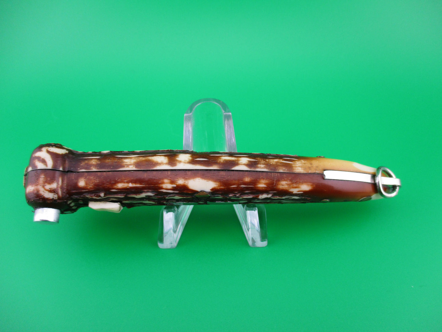 Brevete SMASH INOX 22cm French Faux Stag toothpick automatic knife