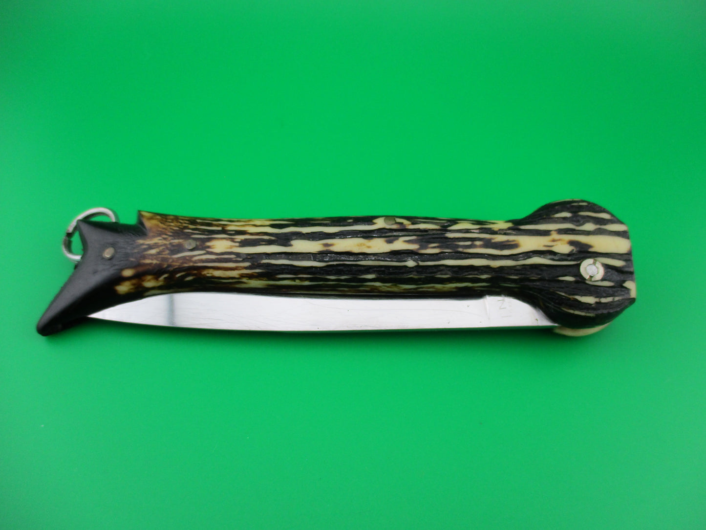 Brevete SMASH INOX 25cm French Faux stag hoof automatic knife