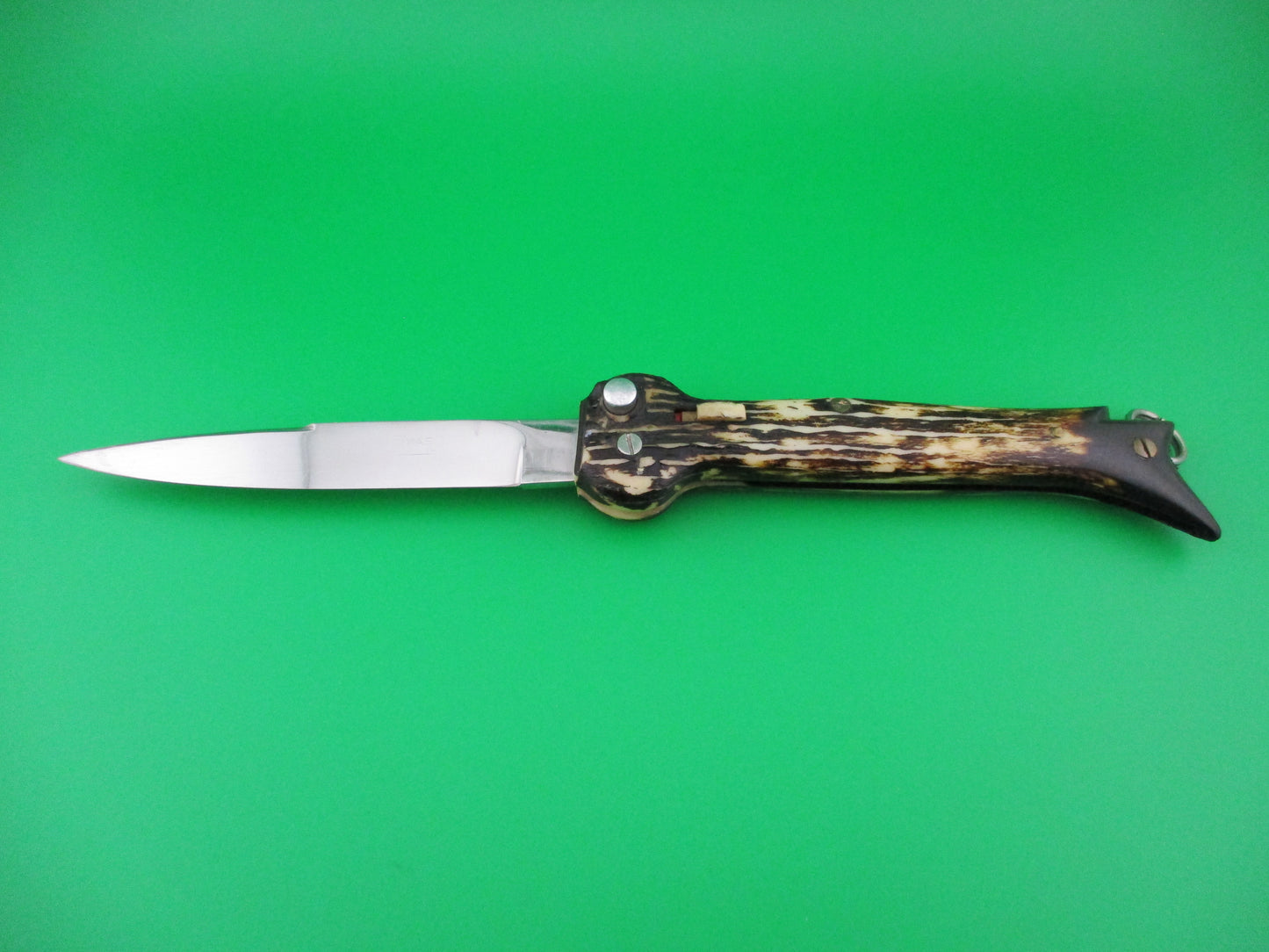 Brevete SMASH INOX 25cm French Faux stag hoof automatic knife