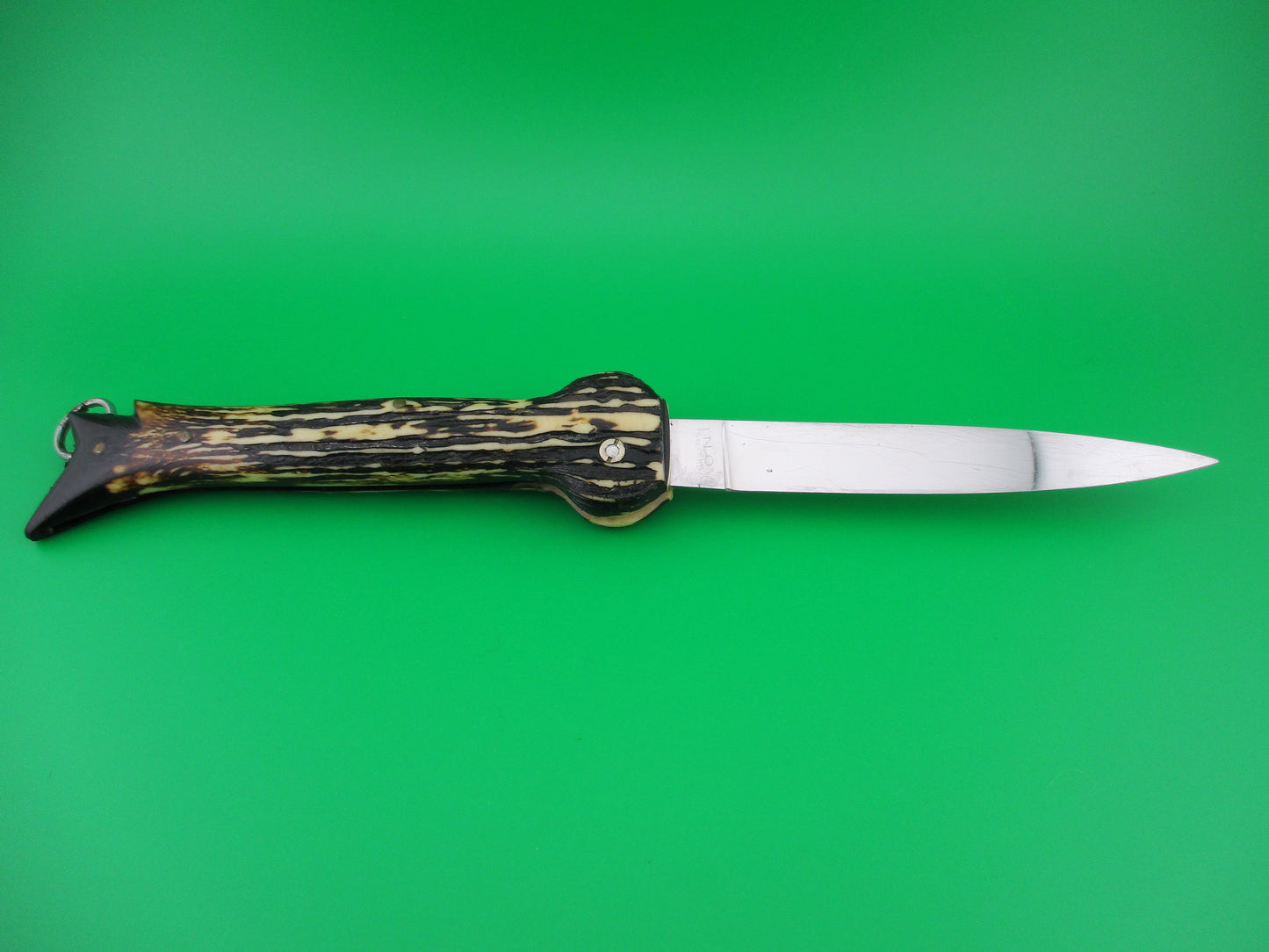 Brevete SMASH INOX 25cm French Faux stag hoof automatic knife