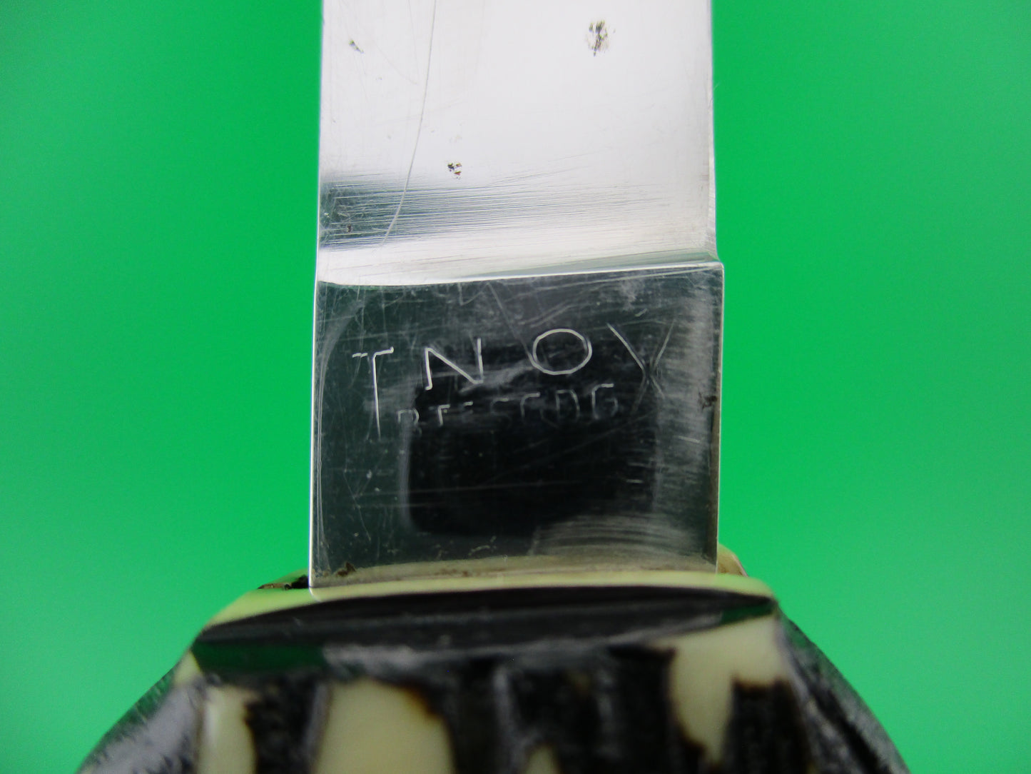 Brevete SMASH INOX 25cm French Faux stag hoof automatic knife