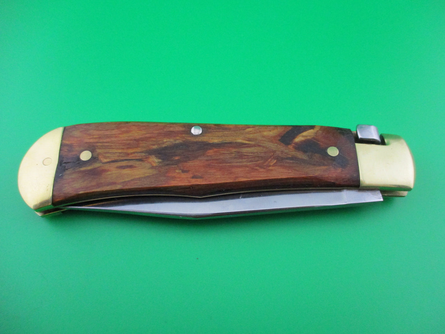 z Schatt & Morgan #3 EXP S&M EXPRESS Drop point Red Shockwood knife