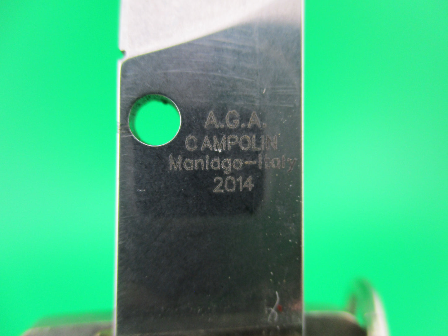 z AGA CAMPOLIN 22cm Italian Pearlex Francese Ringpull automatic knife