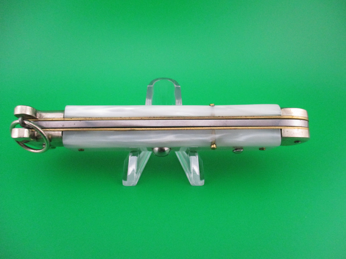 z AGA CAMPOLIN 22cm Italian Pearlex Francese Ringpull automatic knife