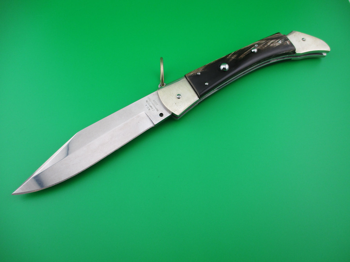 z AGA CAMPOLIN 28cm Italian il cacciatore hunter ring pull automatic knife