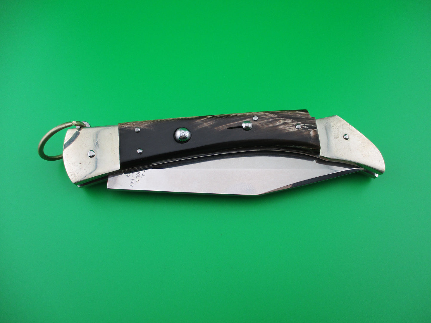 z AGA CAMPOLIN 28cm Italian il cacciatore hunter ring pull automatic knife