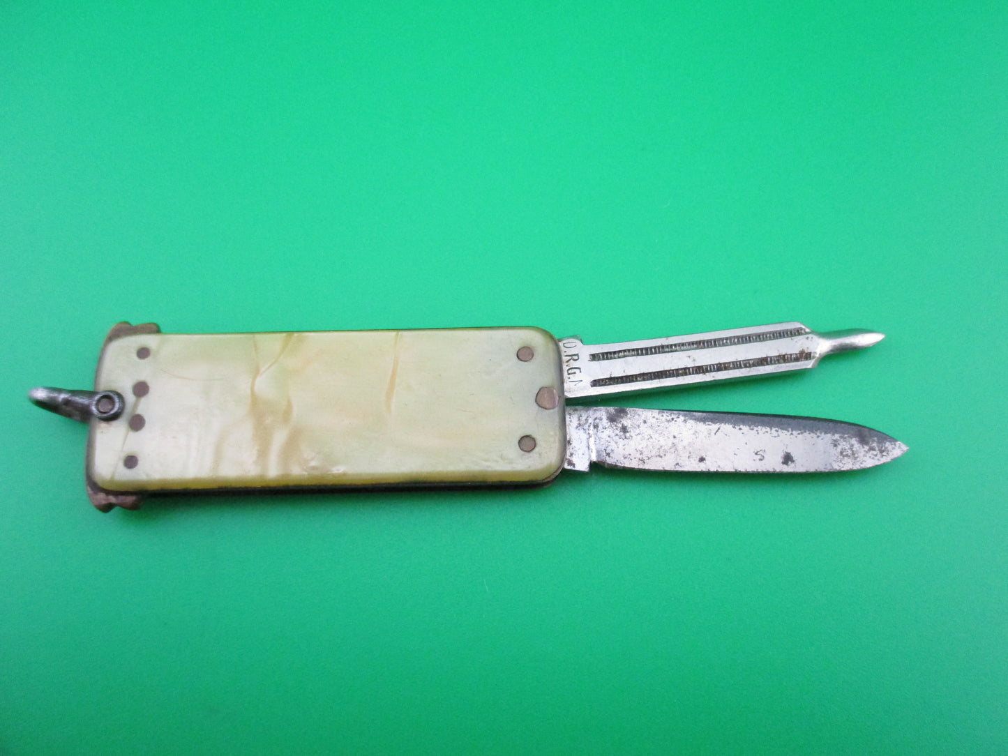 GERMANY DRGM Lobster 2 blade tab release automatic knife