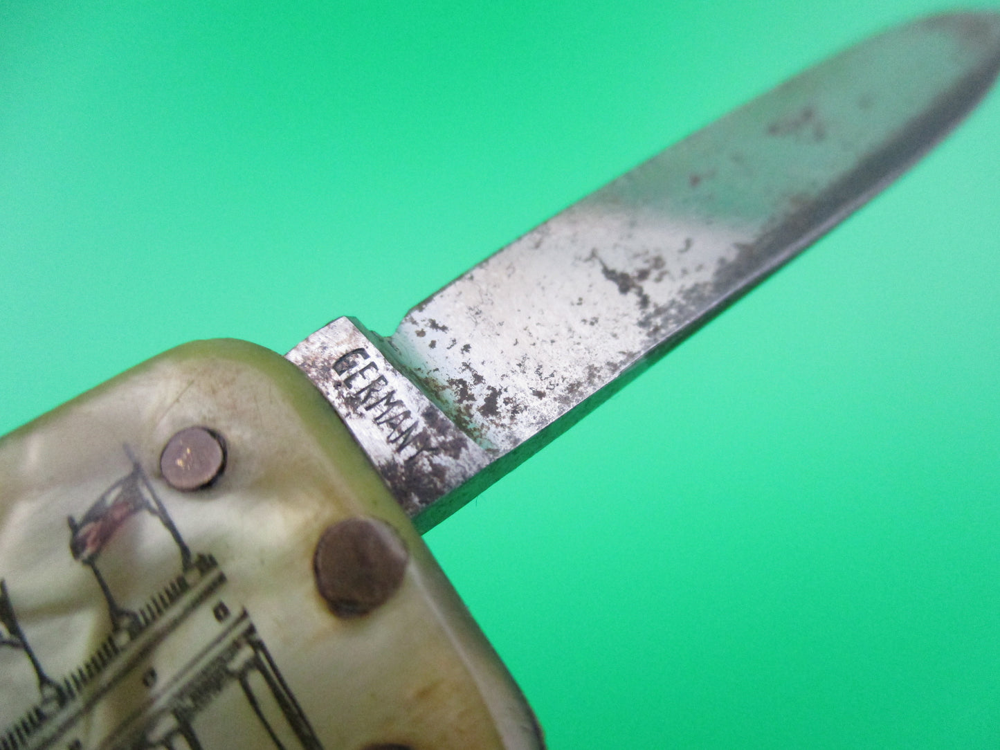 GERMANY DRGM Lobster 2 blade tab release automatic knife