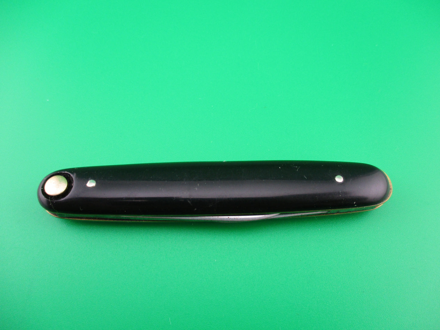 z Press Button Knife Co medium double Black switchblade knife