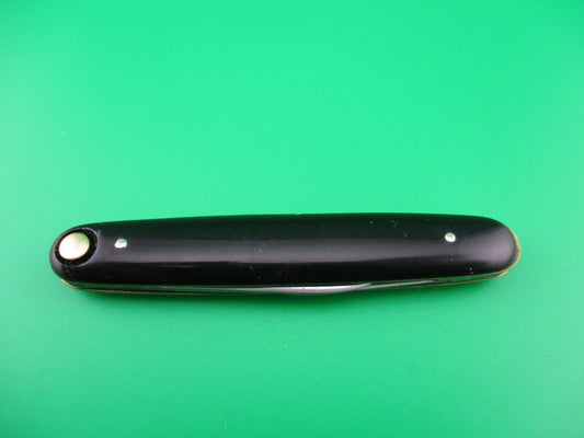 z Press Button Knife Co medium double Black switchblade knife