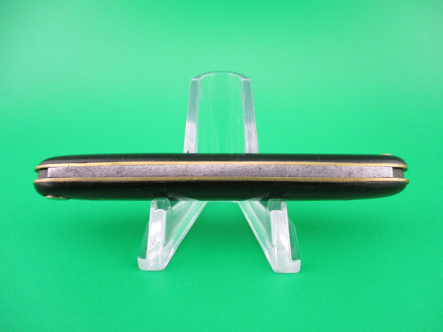 z Press Button Knife Co medium double Black switchblade knife