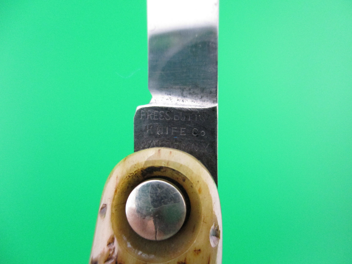 z Press Button Knife Co medium Bone double automatic knife