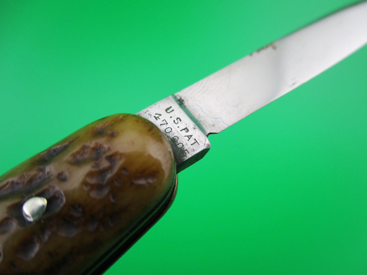 z Press Button Knife Co medium Bone double automatic knife