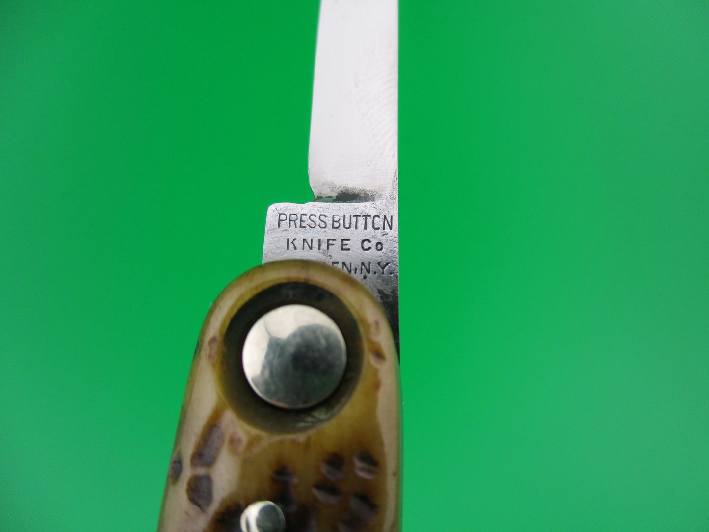z Press Button Knife Co medium Bone double automatic knife