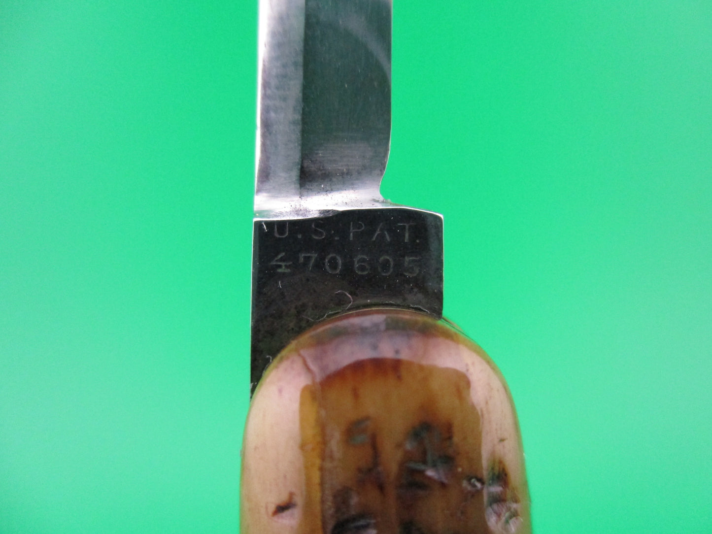z Press Button Knife Co medium Bone double automatic knife