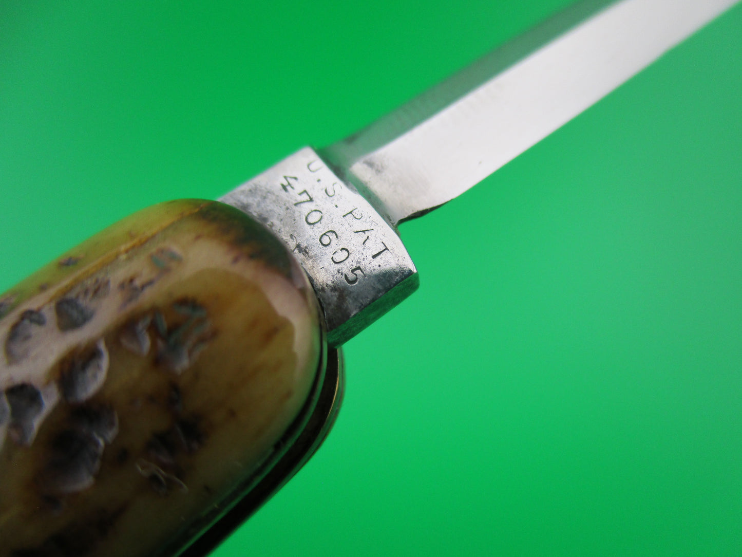 z Press Button Knife Co medium Bone double automatic knife