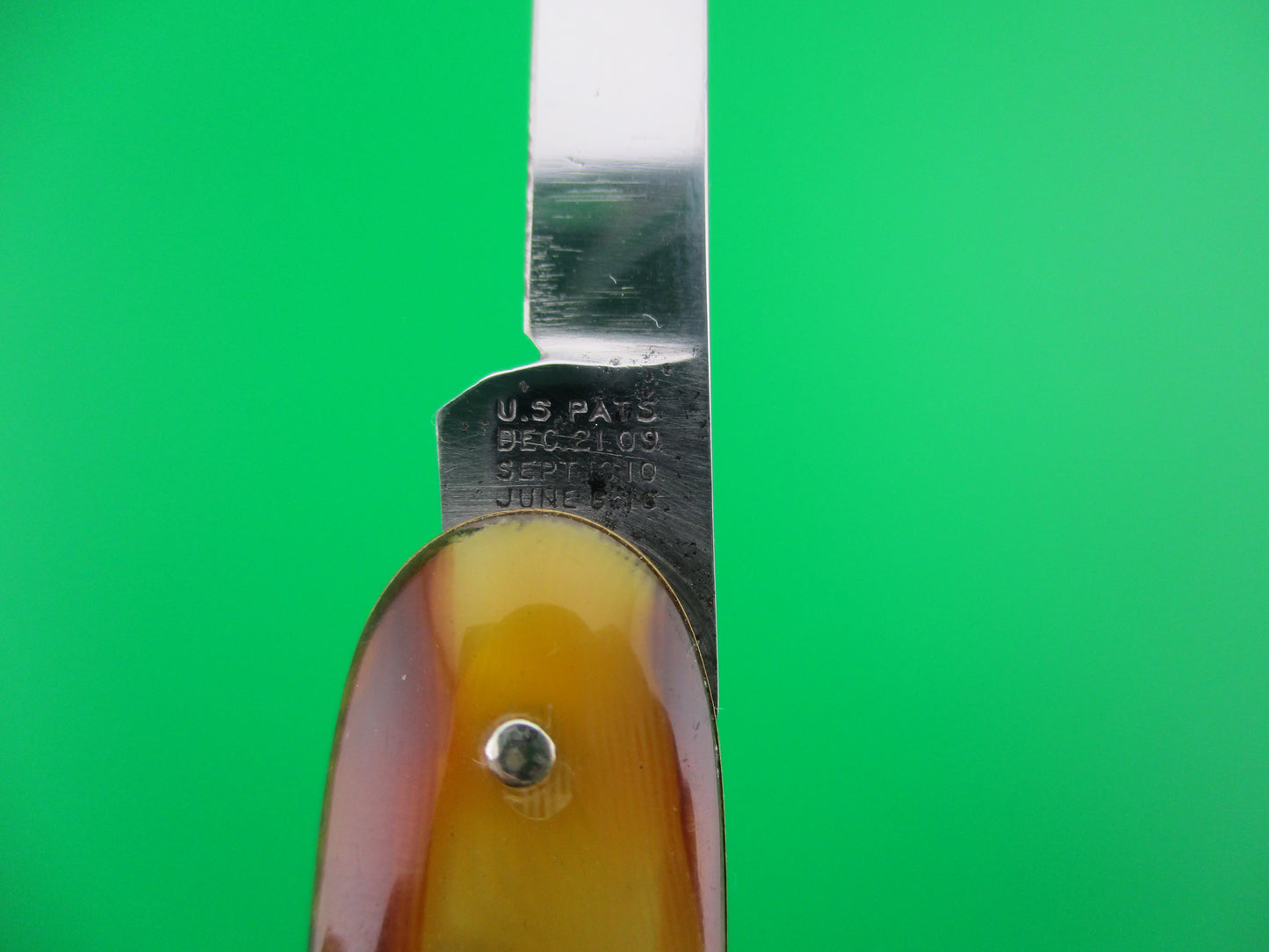 Schrade Cut Co Medium double Butter & Molasses switchblade knife