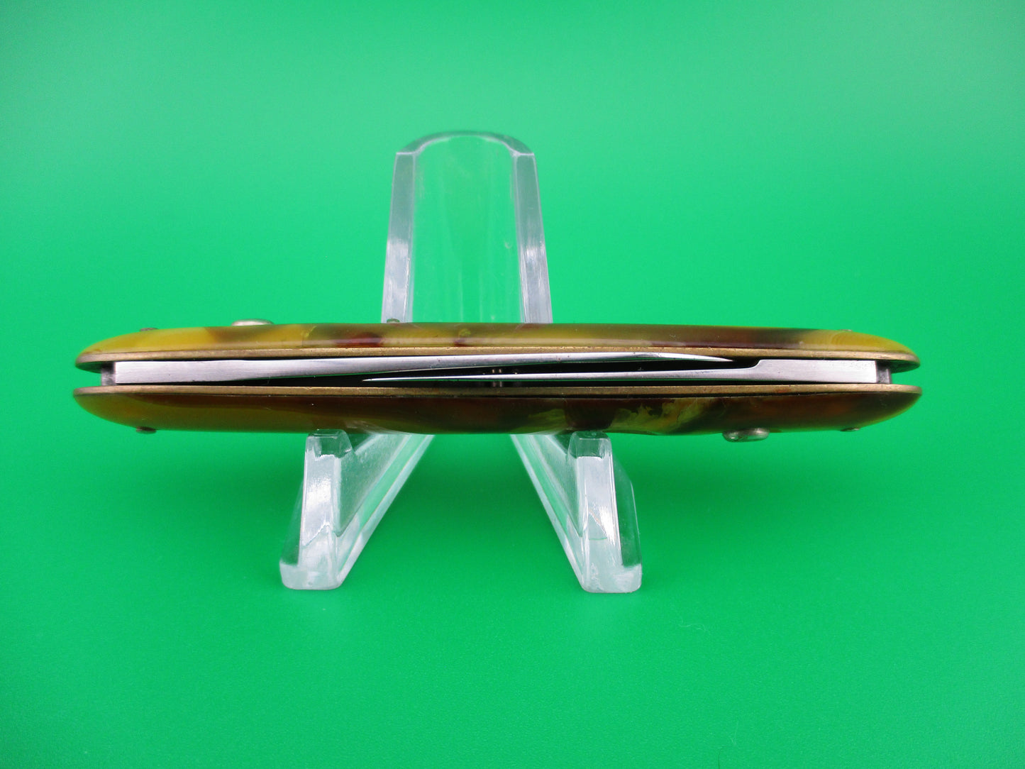 Schrade Cut Co Medium double Butter & Molasses switchblade knife