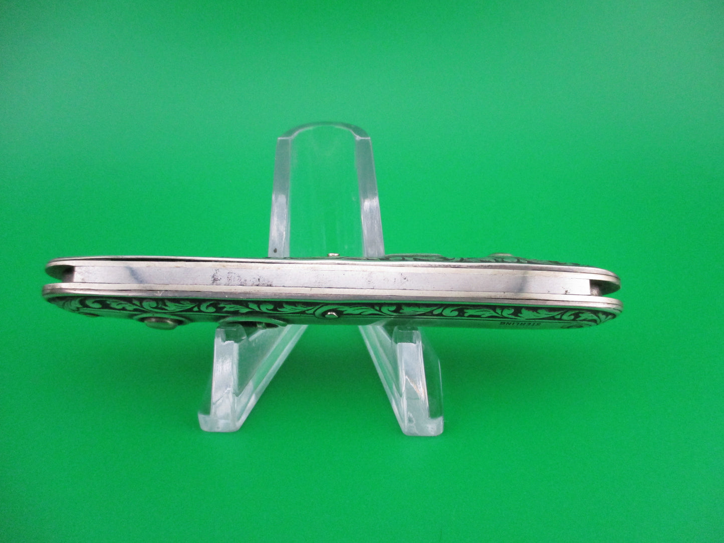 z Schrade Cut Co Medium double Sterling Silver Deluxe automatic knife