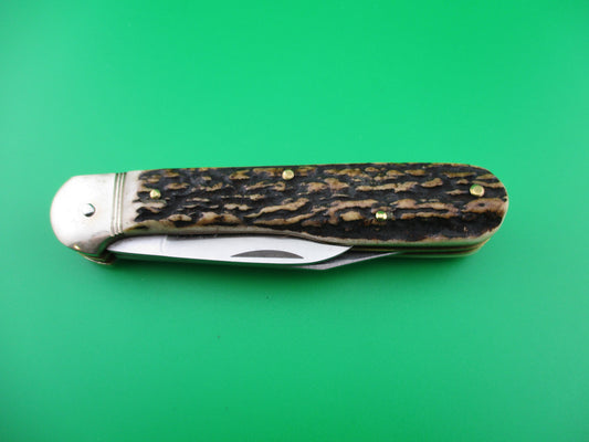 z Hubertus 10cm German Stag pen blade release automatic knife