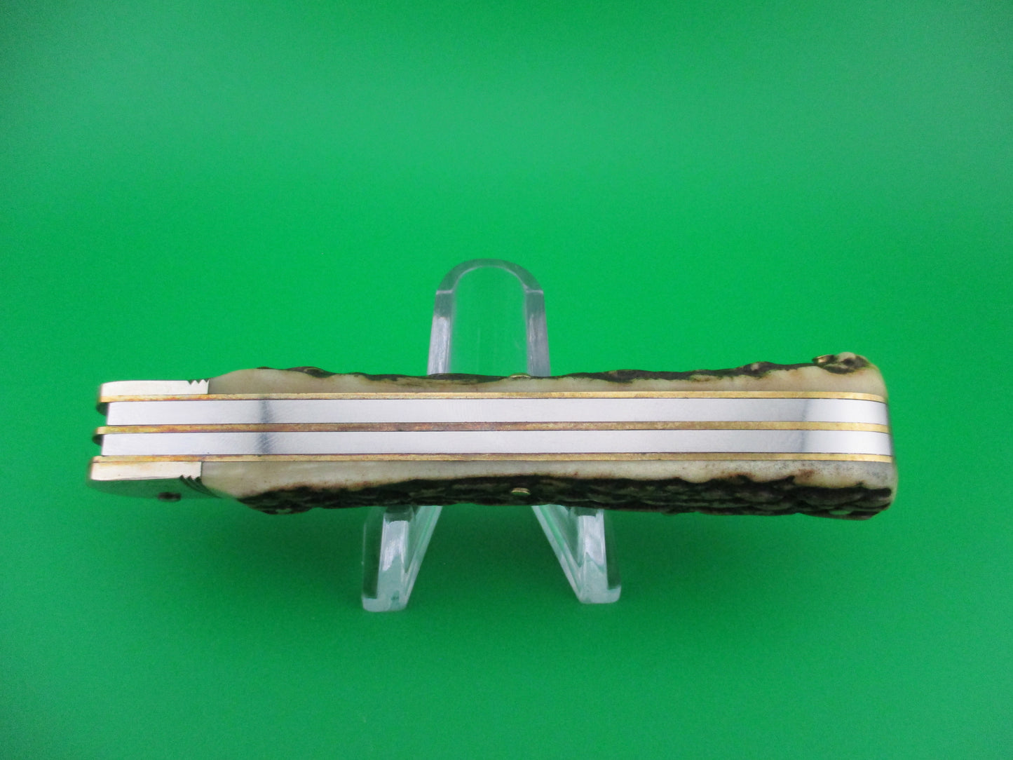 z Hubertus 10cm German Stag pen blade release automatic knife