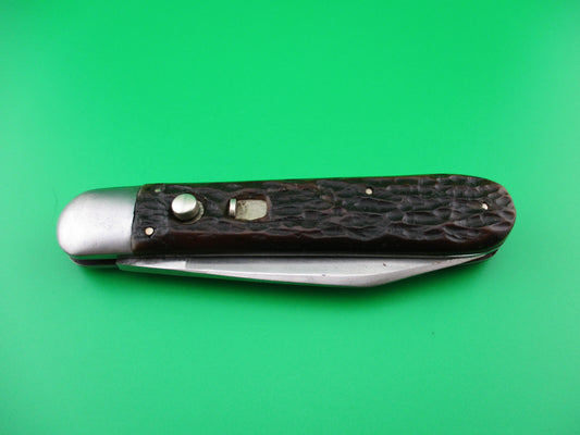 z REMINGTON 2303 Vintage 1940s Bone switchblade knife