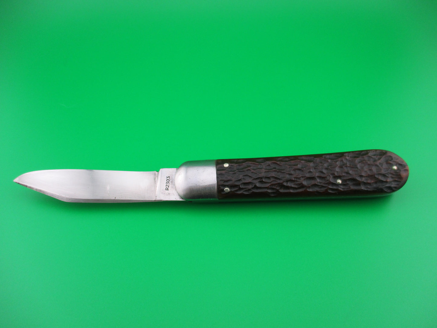 z REMINGTON 2303 Vintage 1940s Bone switchblade knife