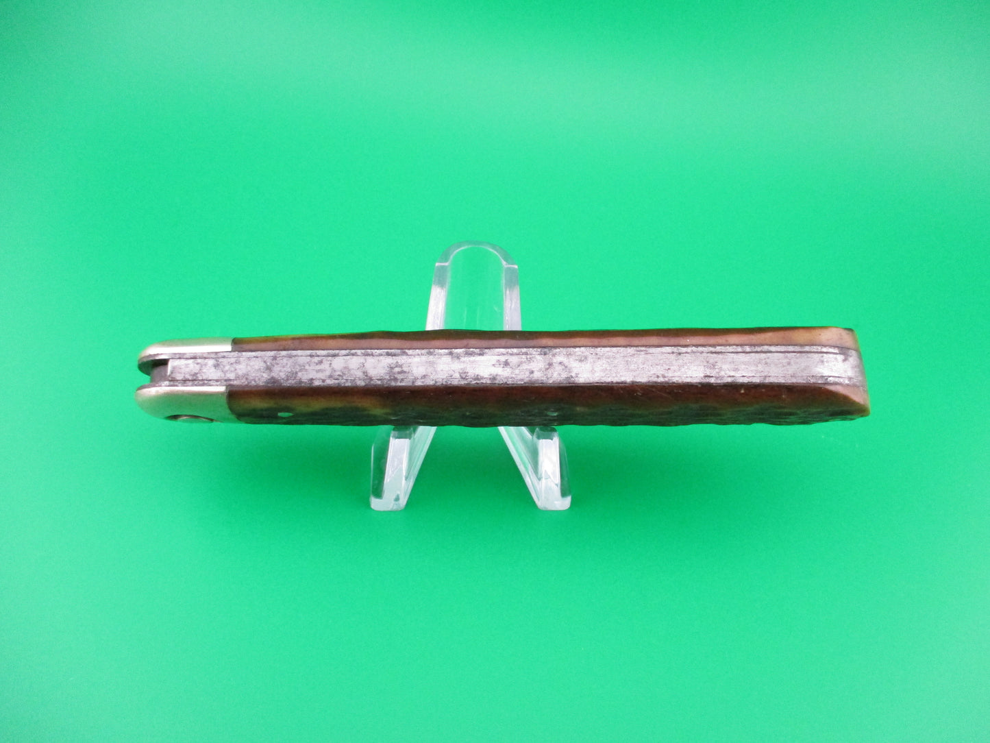 Press Button Knife Co #1000 INVINCIBLE antique switchblade nice blade