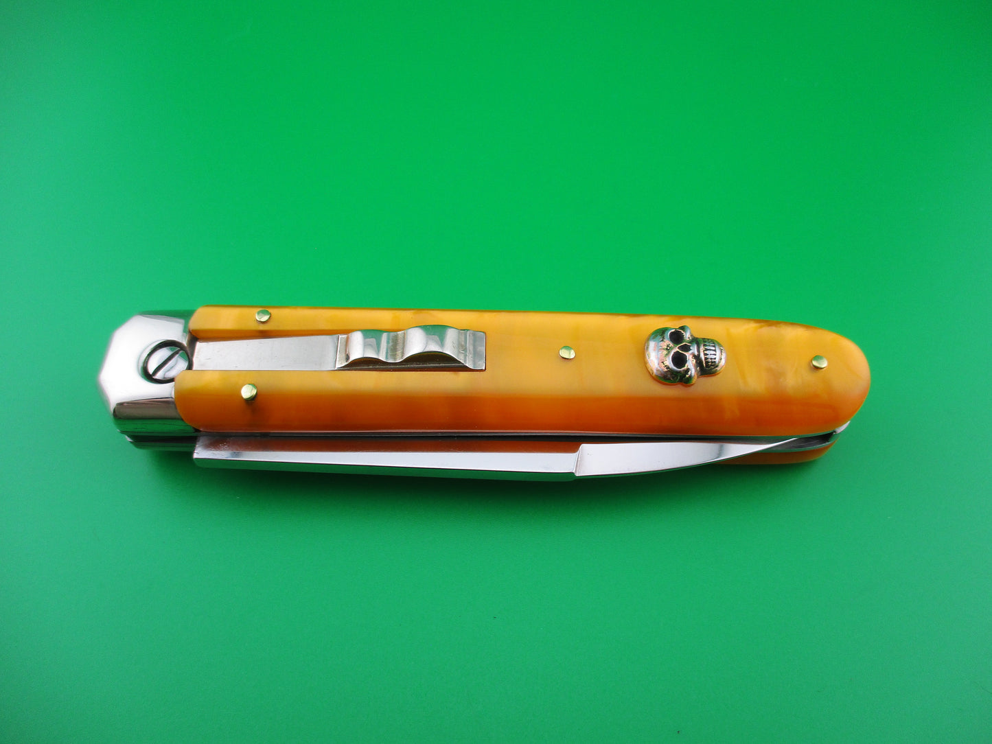 z AGA CAMPOLIN BARON 21cm Limited Edition 2022 Italian automatic knife Skull