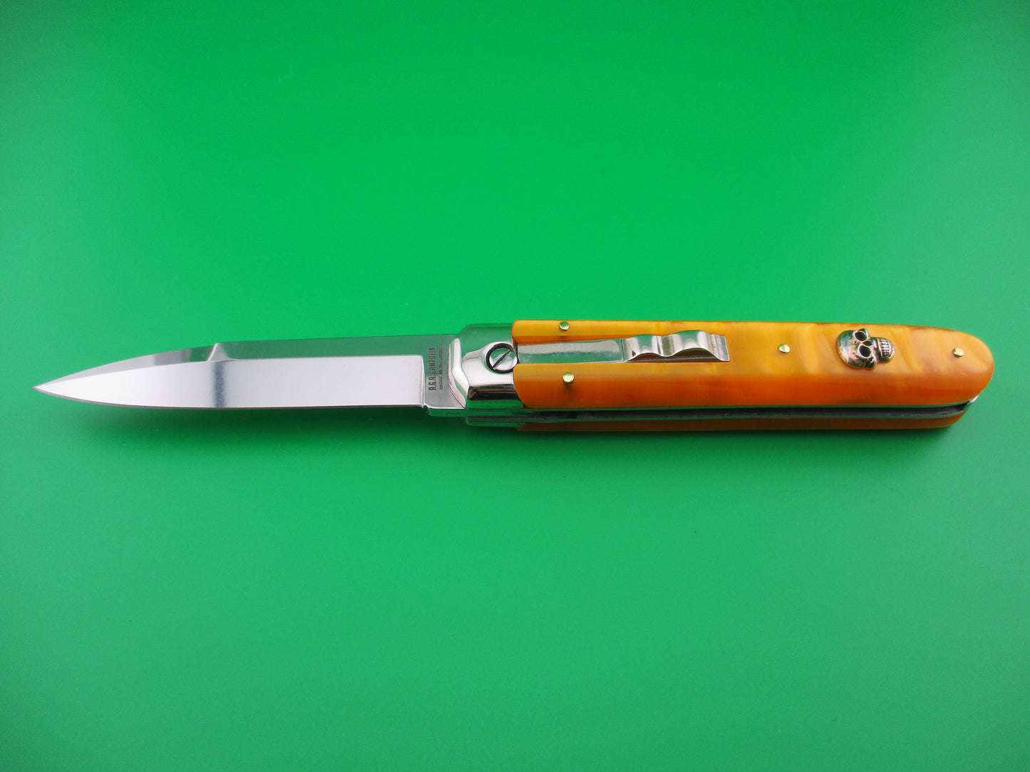 z AGA CAMPOLIN BARON 21cm Limited Edition 2022 Italian automatic knife Skull