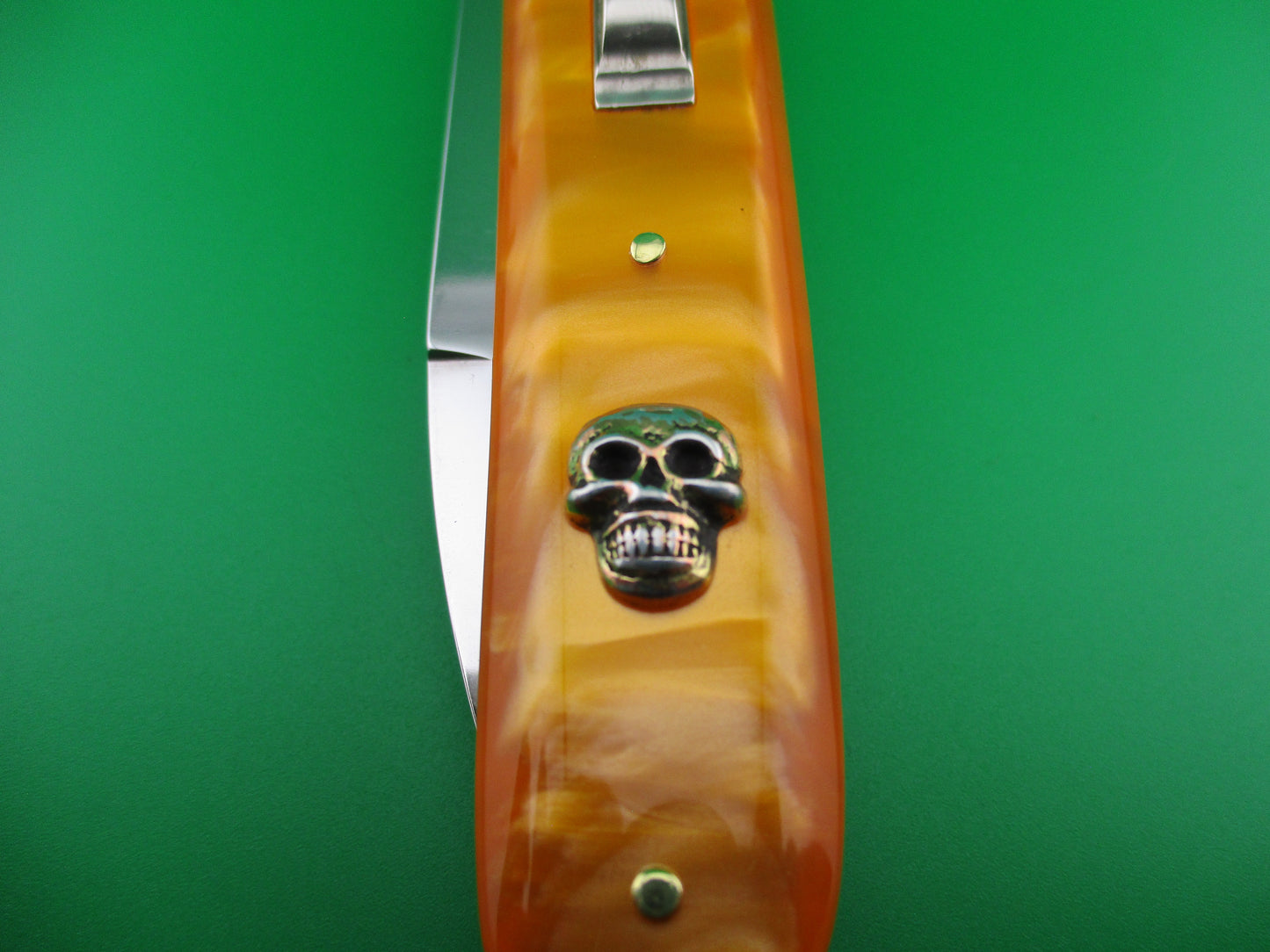 z AGA CAMPOLIN BARON 21cm Limited Edition 2022 Italian automatic knife Skull