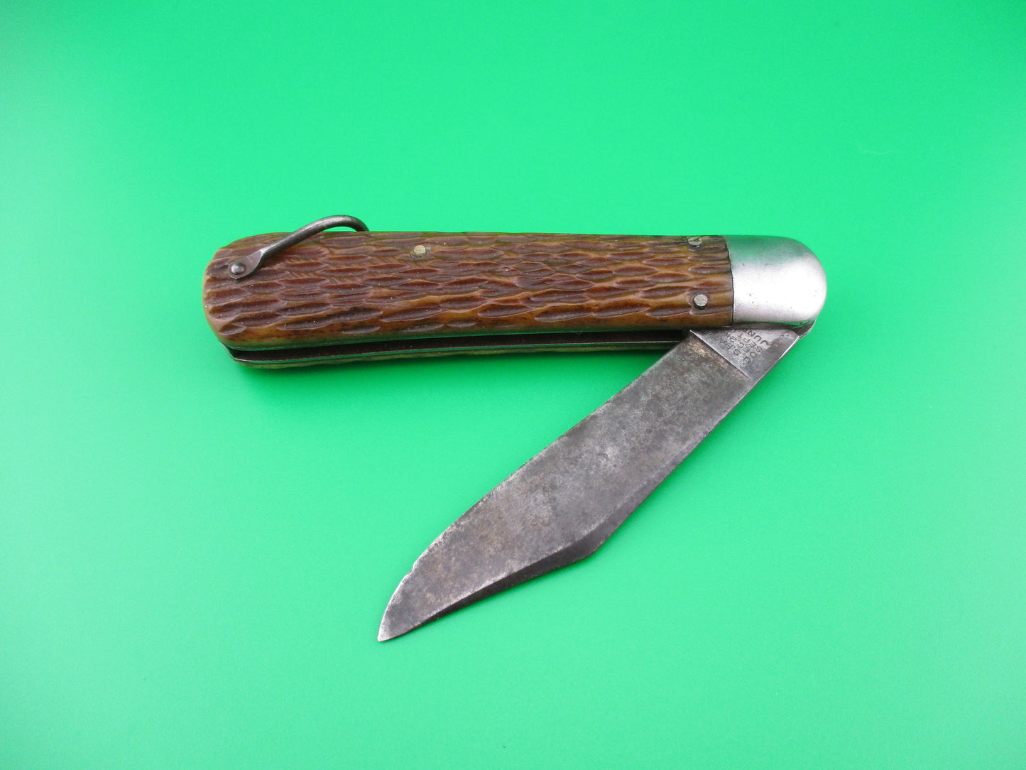 z SCHRADE CUT CO M2 Bone WWII Paratrooper Military issue switchblade knife