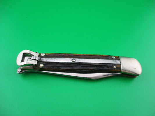 z KABAR 21105 Vintage Teardrop Lever Stag automatic knife