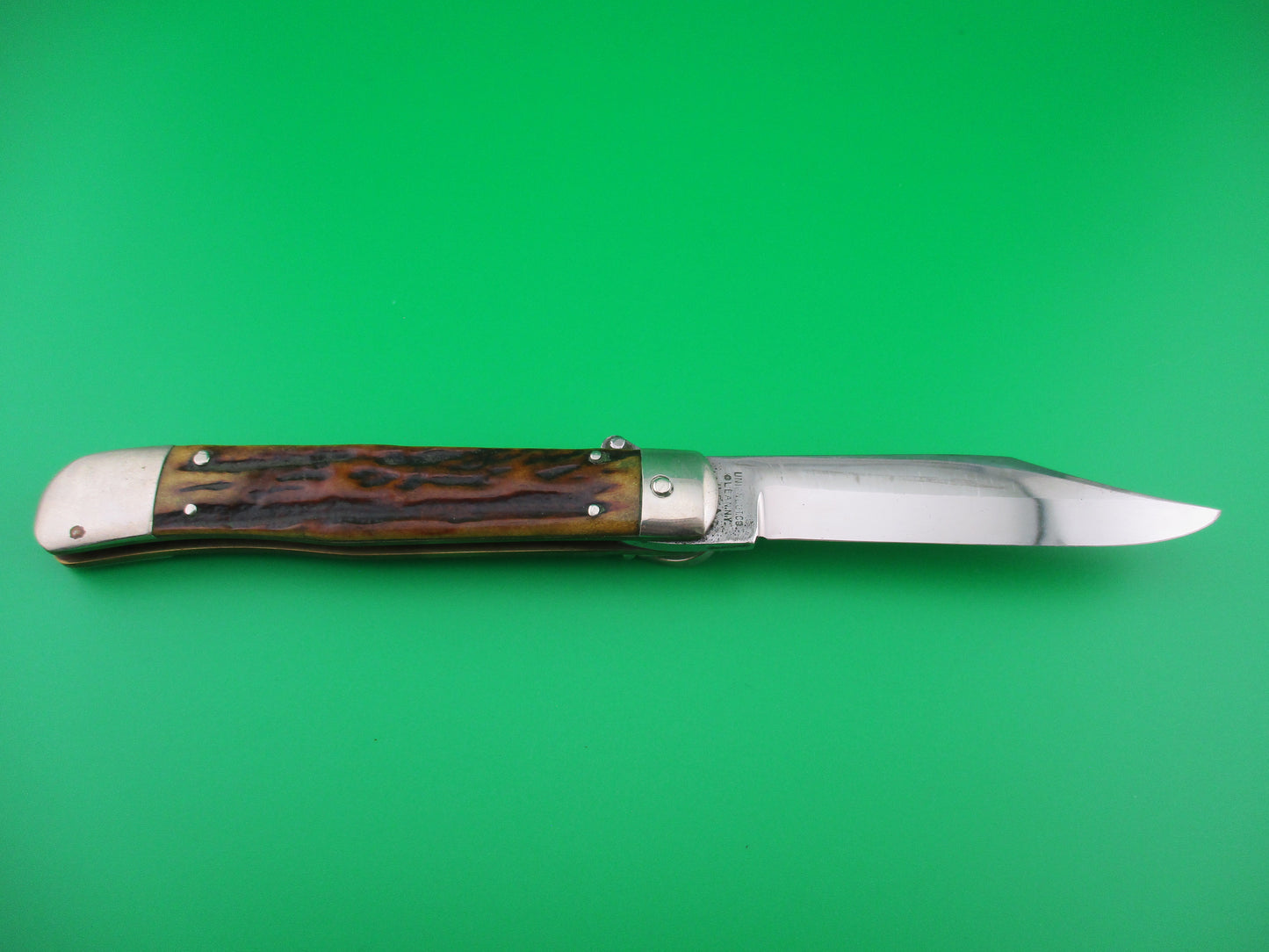 z KABAR 21105 Vintage Teardrop Lever Stag automatic knife