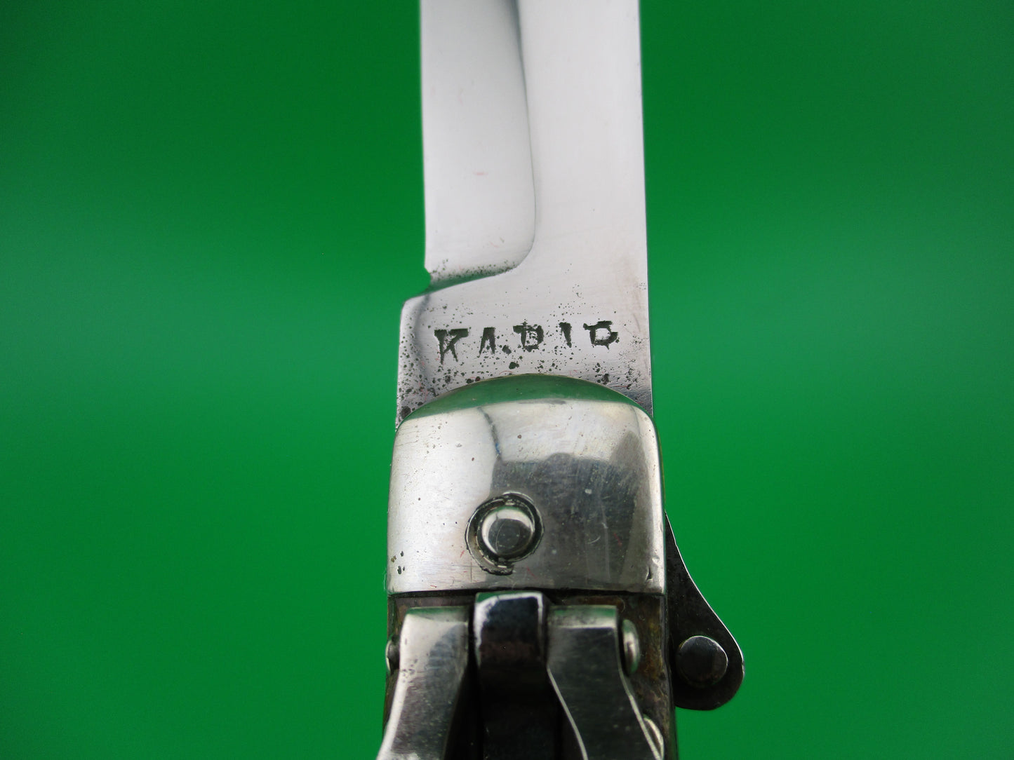 z KABAR 21105 Vintage Teardrop Lever Stag automatic knife