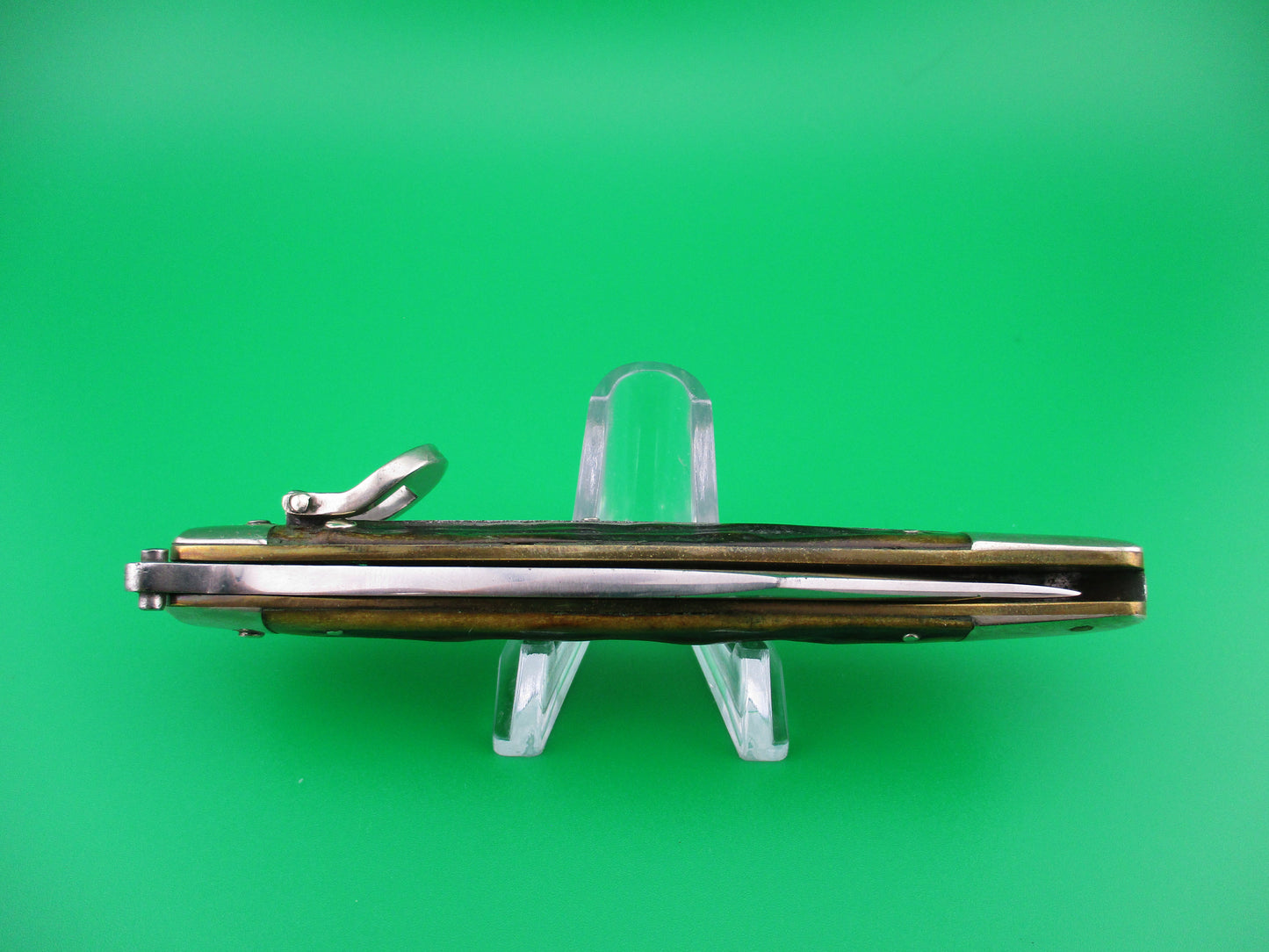 z KABAR 21105 Vintage Teardrop Lever Stag automatic knife