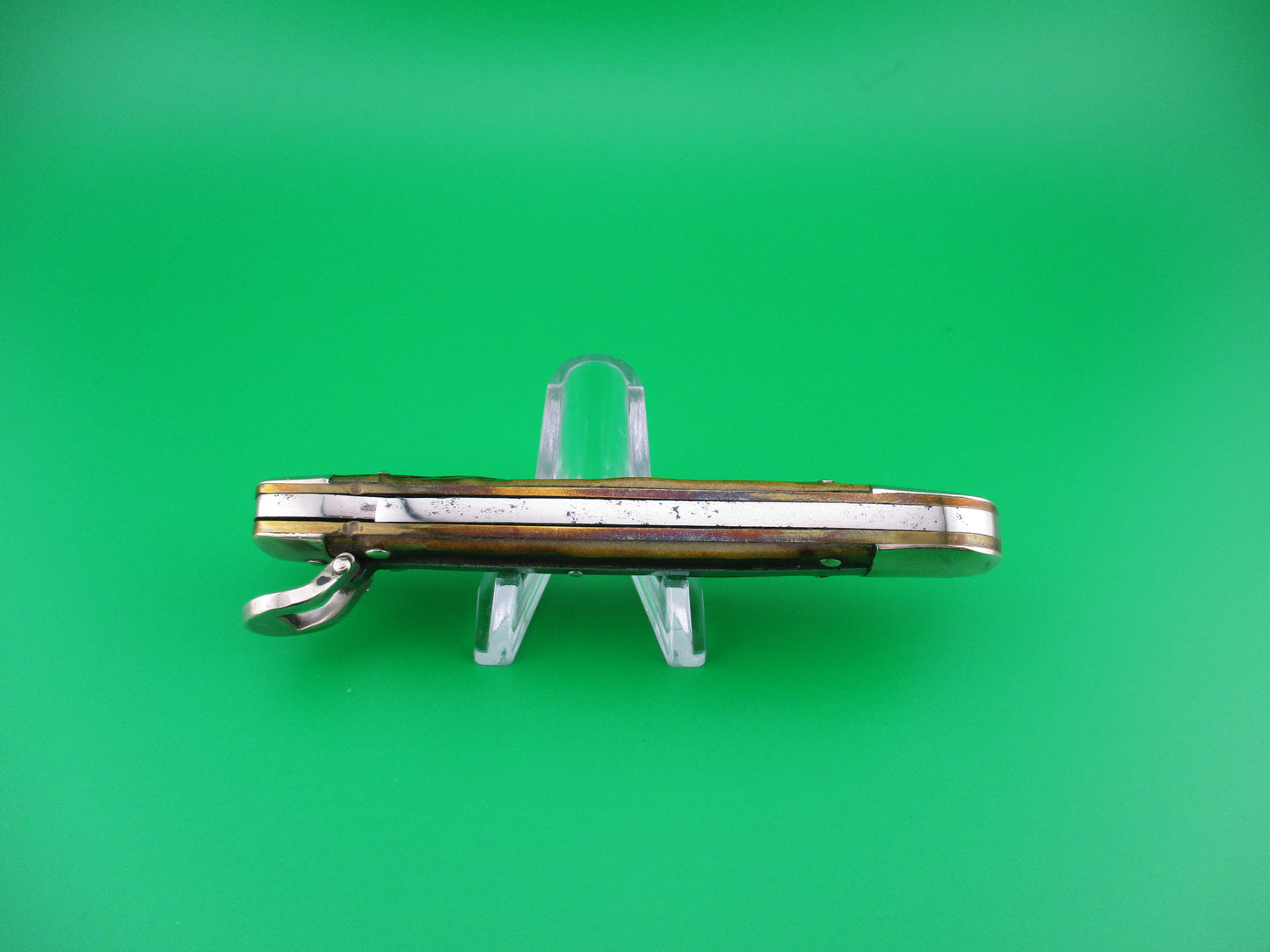z KABAR 21105 Vintage Teardrop Lever Stag automatic knife