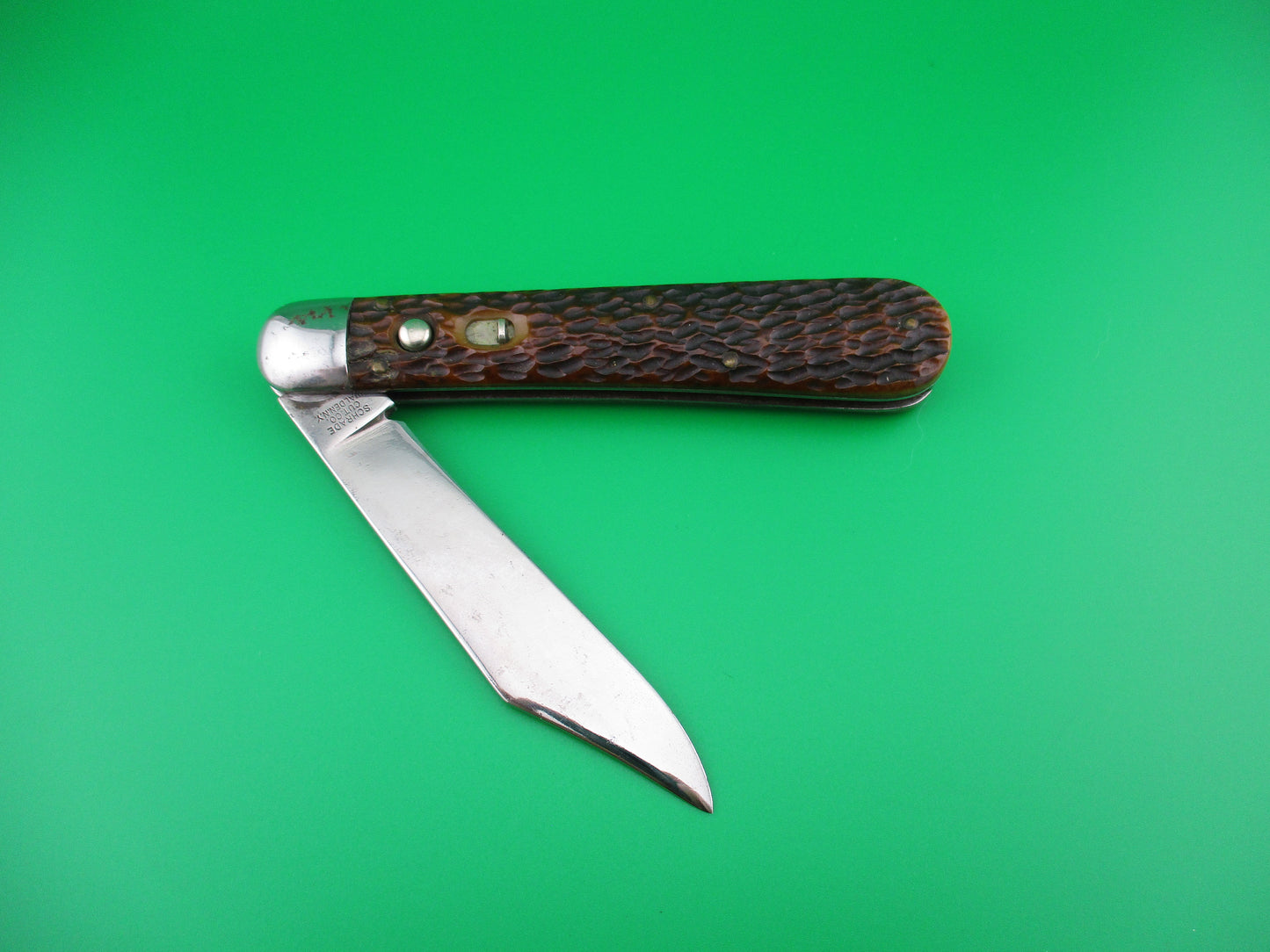 z SCHRADE CUT CO Hunter Early 1543 3/4 Picked Bone switchblade knife