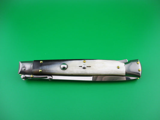 z FRANK B 28cm Italian Swing Guard Brazilian horn automatic knife NEW