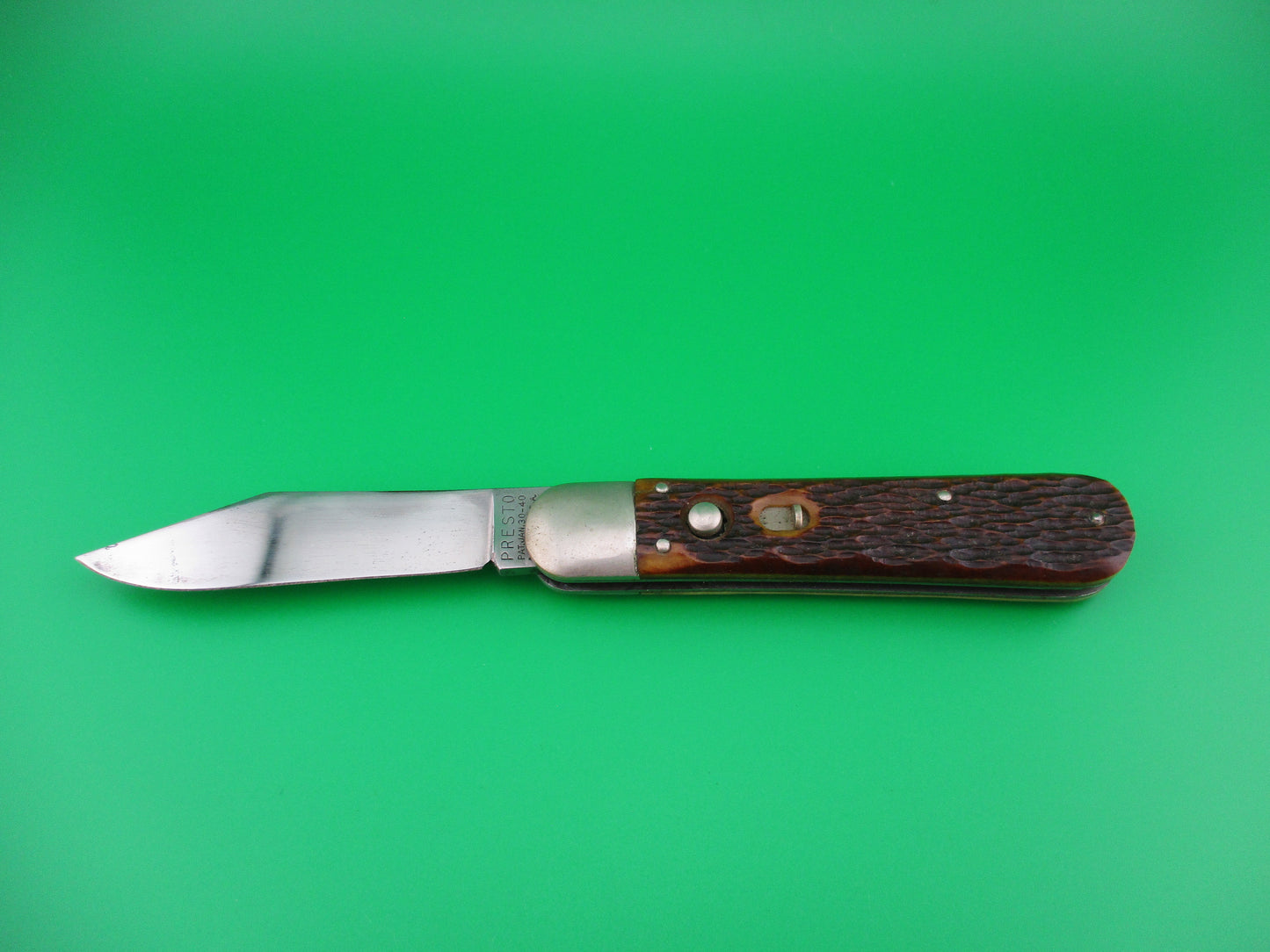 PRESTO Scout Jigged Bone Vintage switchblade knife