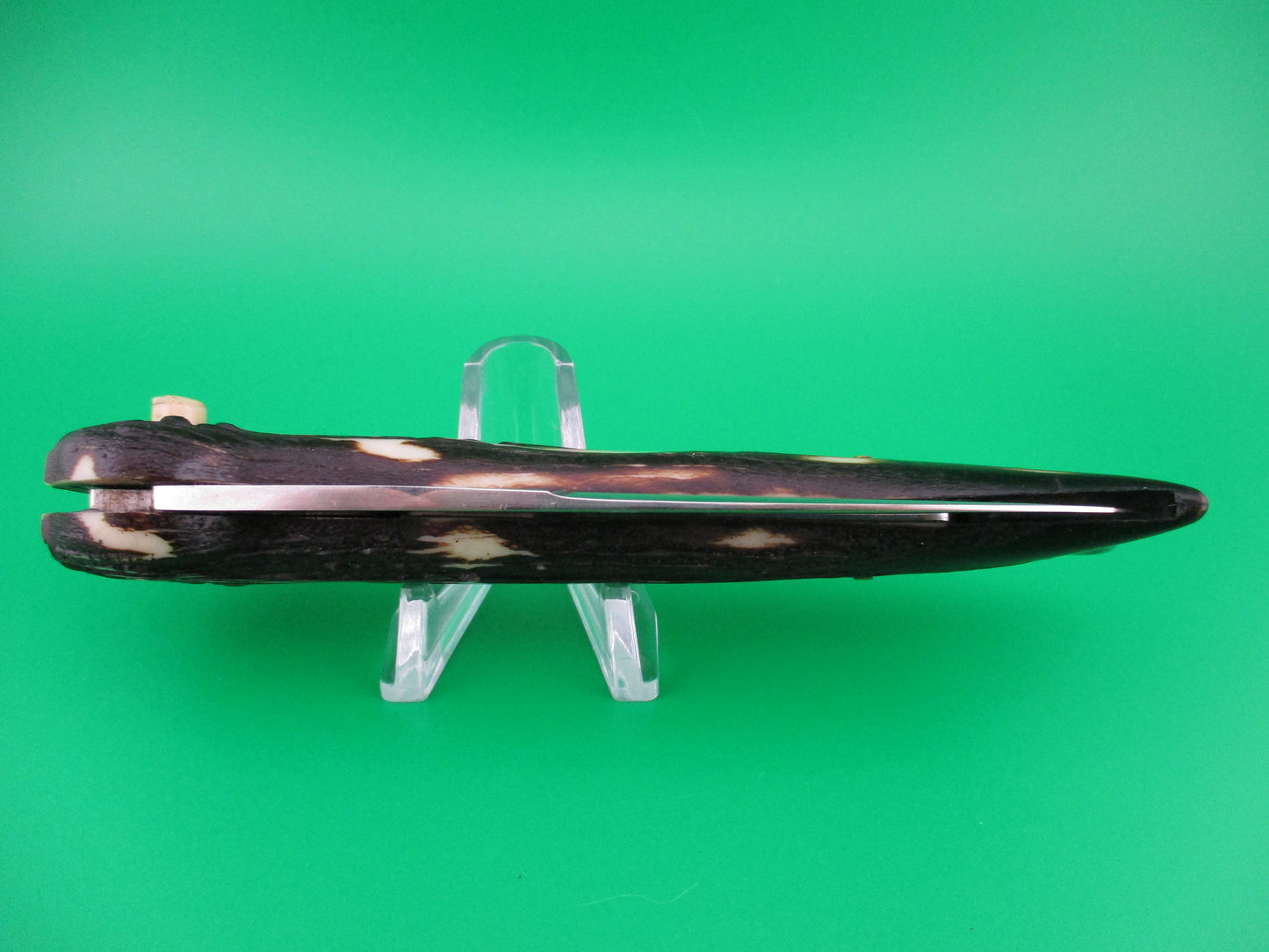 Brevete SMASH INOX 25cm French Faux stag hoof automatic knife button safety