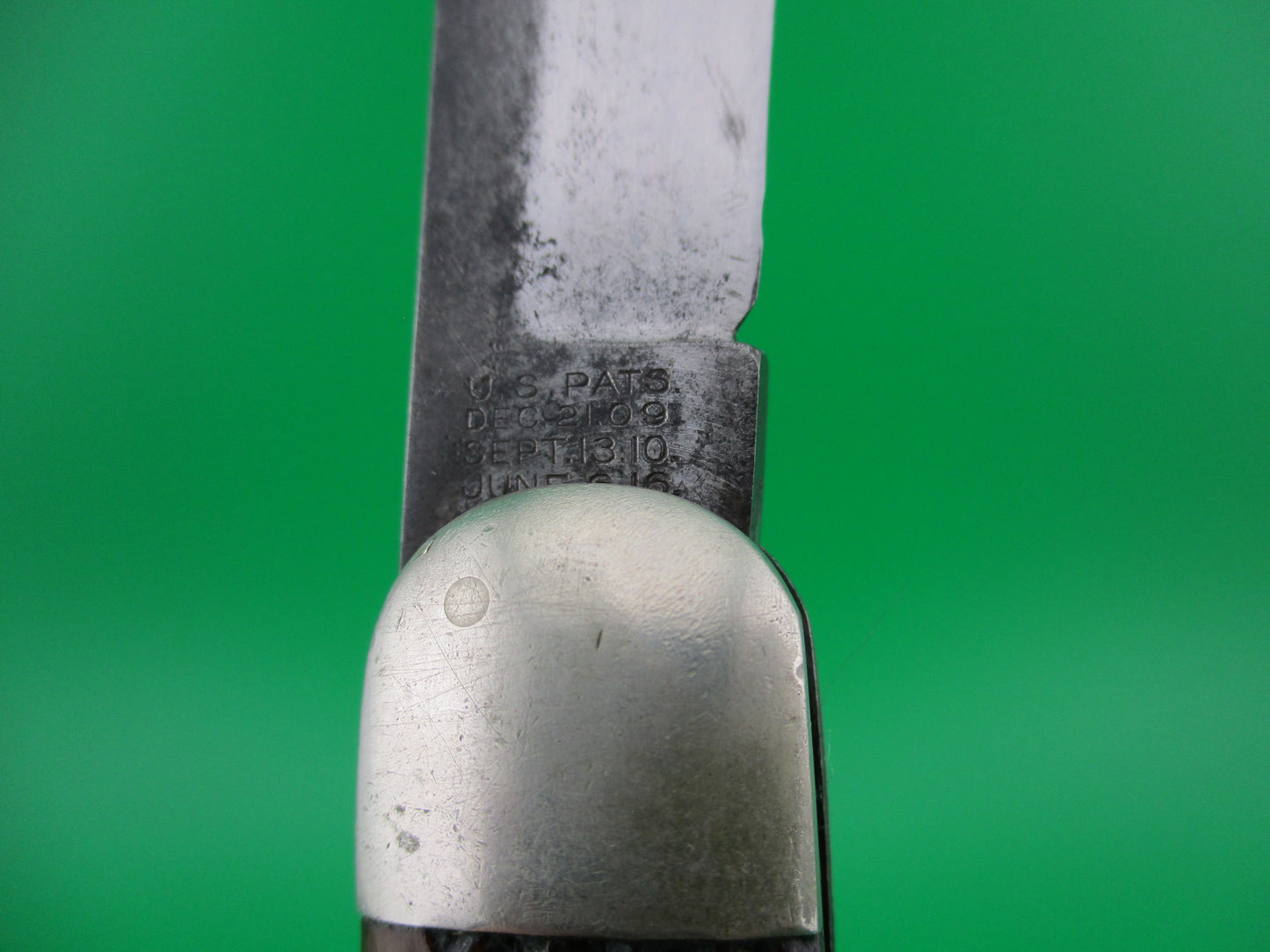 z Schrade Cut Co 1613 3/4 Hunting Knife Saber grind blade bone switchblade