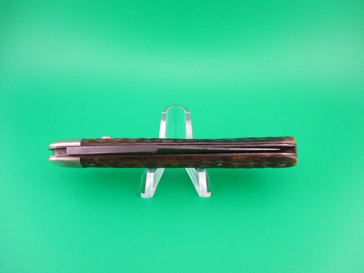 z Schrade Cut Co 1613 3/4 Hunting Knife Saber grind blade bone switchblade