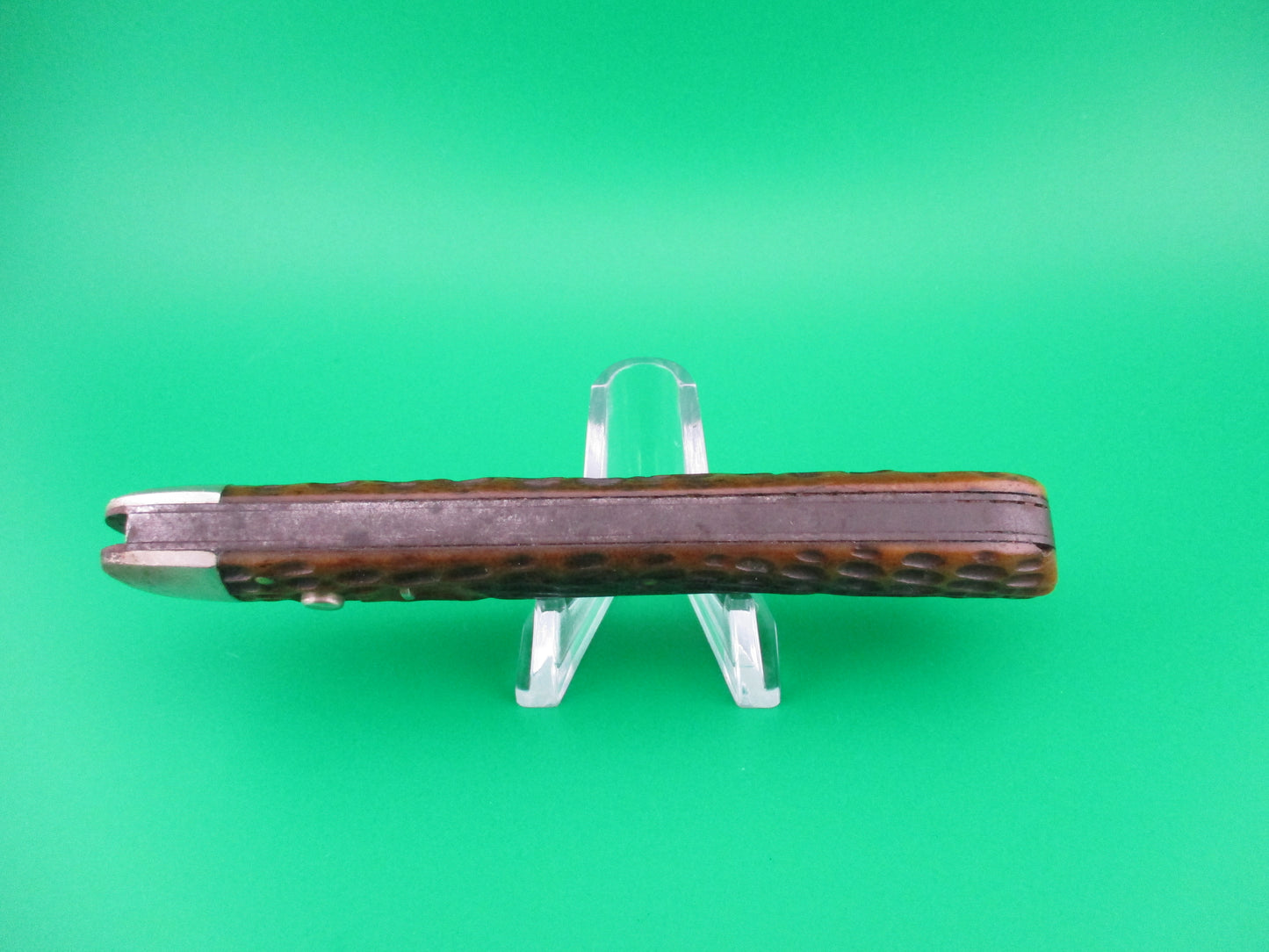 z Schrade Cut Co 1613 3/4 Hunting Knife Saber grind blade bone switchblade