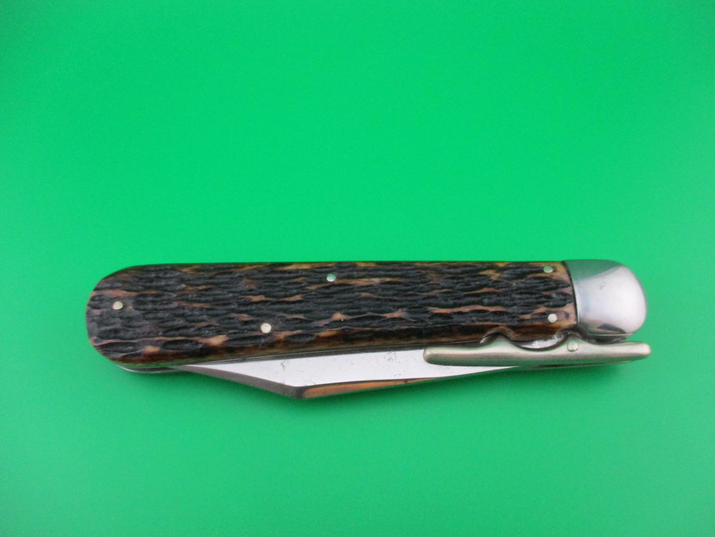 Schrade Cut Co Hunters Pride # G1543 3/4 bone Folding guard switchblade knife