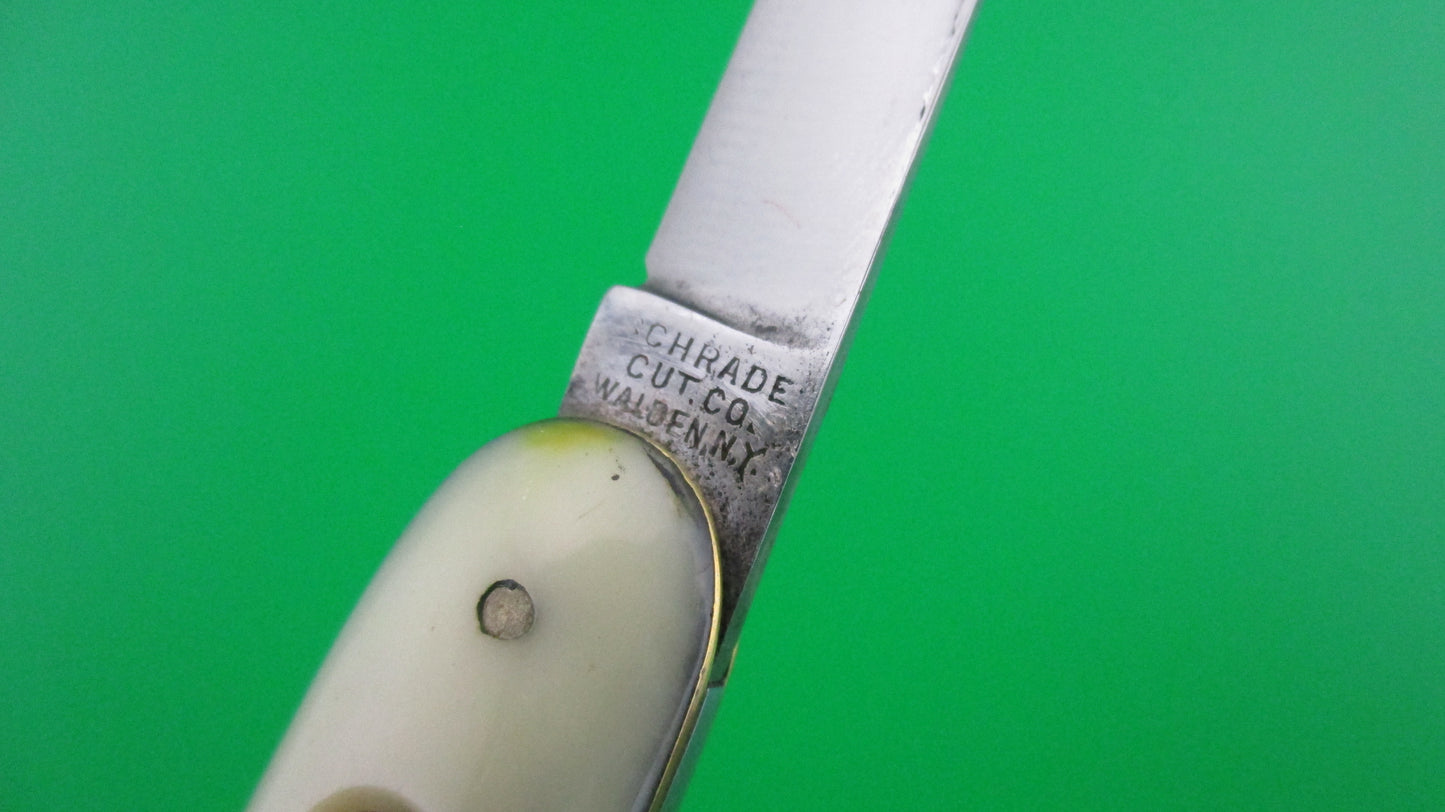 z SCHRADE CUT CO medium double Early Dreamsicle cell automatic knife