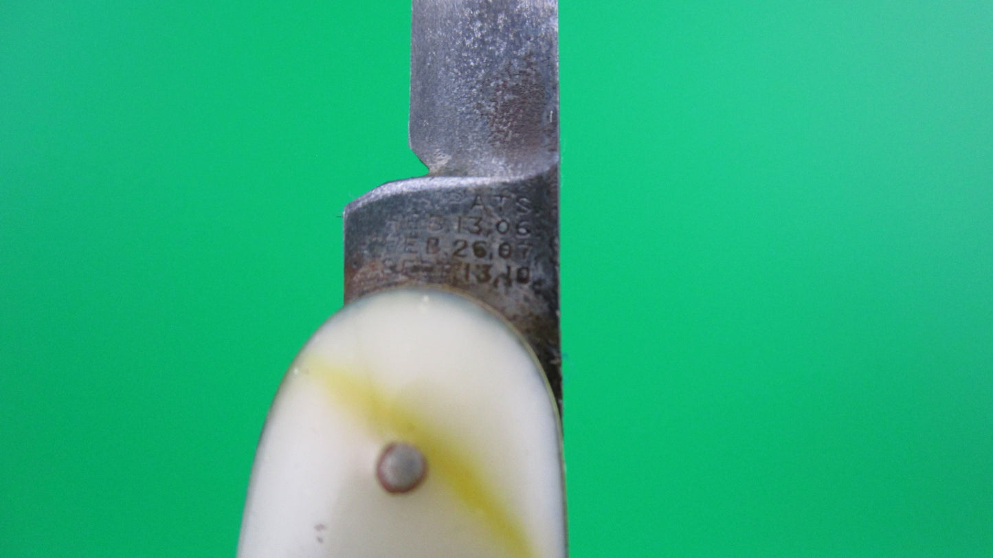 z SCHRADE CUT CO medium double Early Dreamsicle cell automatic knife